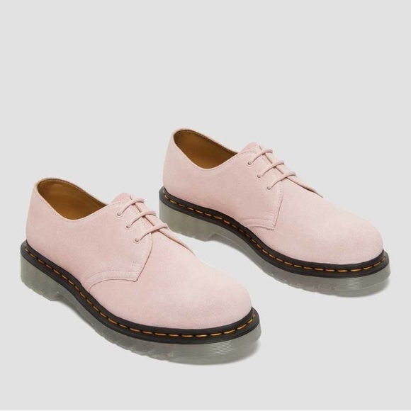 Dr. Martens 1461 Iced Suede Oxford shoes pink ice sole Sz37 US6 - Picture 3 of 12